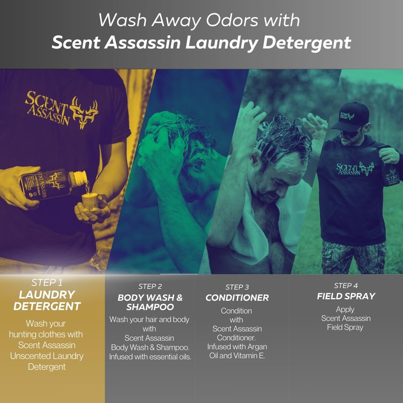 Scent Assassin Laundry Detergent - Unscented - 16oz - Scent