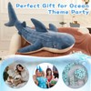 Tezituor 51inches Giant Whale Shark Stuffed Animal, 4.3ft Large Blue