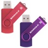 SIMMAX USB Flash Drives 2 Pack 16GB Memory Stick Swivel