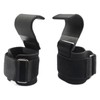 JZS Weight Lifting Hooks with Wrist Straps – Steel Grip