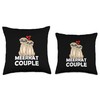 Meerkat Couple Throw Pillow