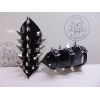 metaldevastation.com ABSU.. LEATHER CLAW SPIKE GAUNTLET. BLACK METAL (MDLG0370) -