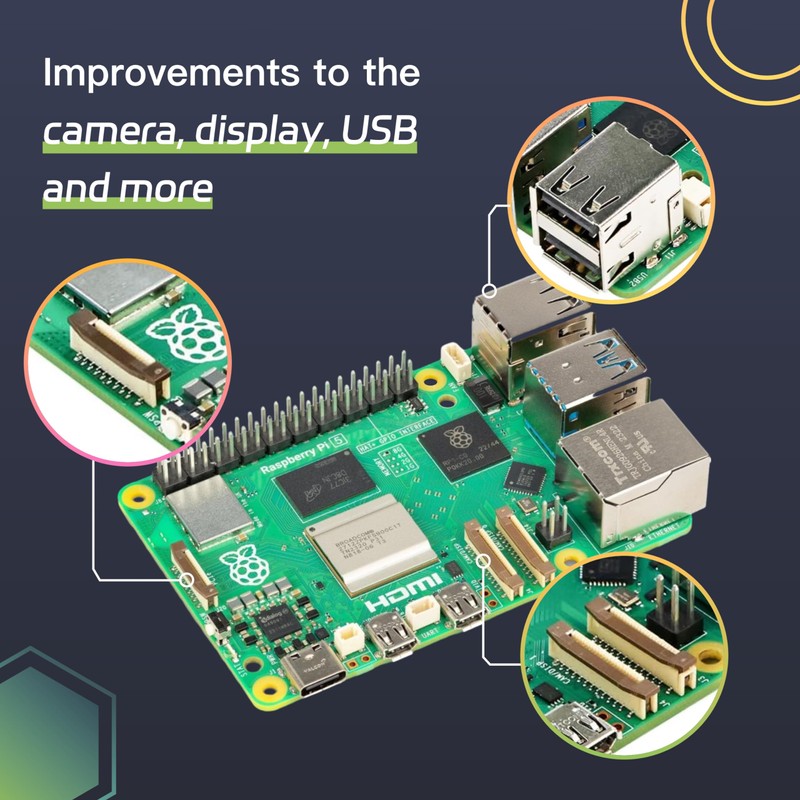 Raspberry Pi 5 Single Board 4GB with Included Active Cooler