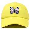 DALIX Pink Butterfly Hat Cute Womens Gift Girls Cap Yellow