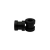Pkg of 6 - Black SBR Rubber Push-in Grommet -