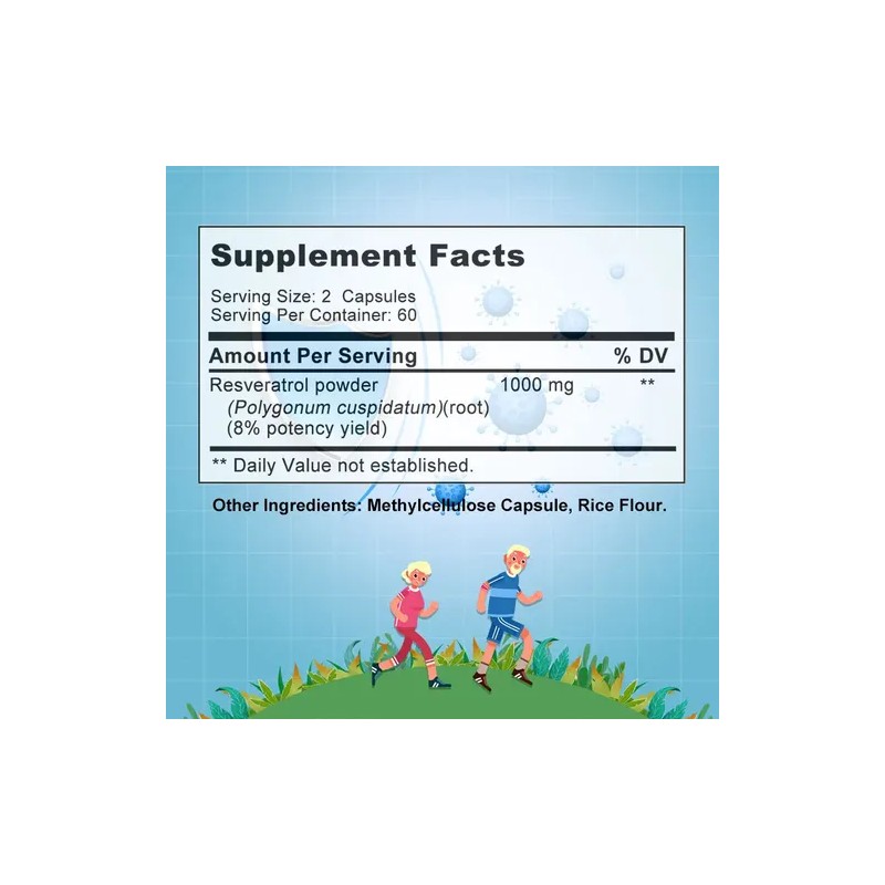 Resveratrol 1000 Mg Balincer 120 Cápsulas