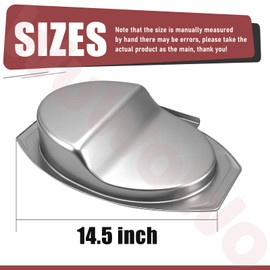 9007170040 Small Water Bowl Replacement for Masterbuilt 30” Digital Electric Vertical BBQ Smoker, Water Pan Parts Fit 20071117, 20071217, 20071218, 20071317, 20071417, 20071517, 20074517 Models