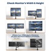STANDOPIA Vertical Dual Monitor Mount for 17-45 inch Ultrawide Screens
