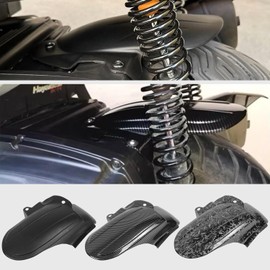 WOOGA Motorcycle Mudguard Mudguard Dirt Catcher Splash Protection Rear Wheel Cover for Ho&n & da Forza 350 NSS350 2020 2021 2022 2023 (Short A-Matte Black)