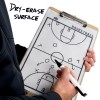 Crown Sporting Goods Basketball White Dry-Erase Roll-up Strategy Clipboard Sheet