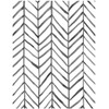 HAOKHOME Black and White Wallpaper Peel and Stick Stripe Herringbone