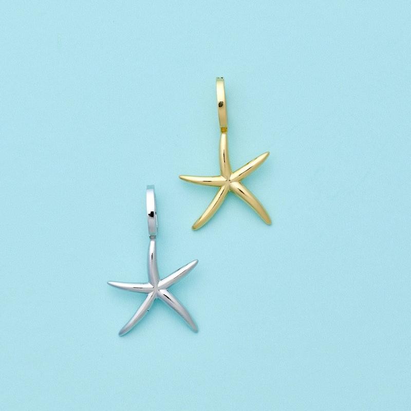 Pura Vida Harper Statement Starfish Charm - Color: Gold