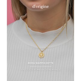 d'origine Roma Rad Crest Chain, Romani Flag Chain, Roma Wheel Chain, Romani Jewellery, Romani Crest Jewellery for Women, Brass