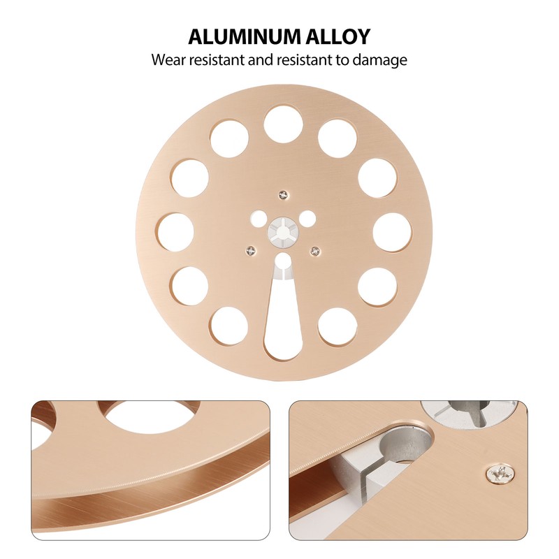 1/4 7 Inch Empty Tape Reel 11 Holes Universal Aluminum