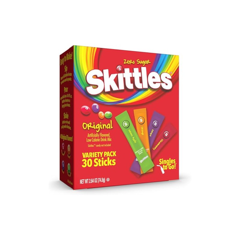 Skittles Singles To Go Variety Pack, Watertok Powdered Drink Mix,