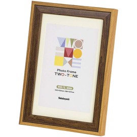 Nakabayashi F-TMS-211-BR Two-Tone Photo Frame, KG/L Brown