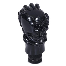 Bashineng Skull Shifter Knob Stick Shift Handle Gear Shifting Lever Transmissions Fit Most Manual Automatic Cars Truck SUV (Black)