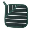 Classic Butcher's Stripe 100 Percent Cotton Pot Grab, Green