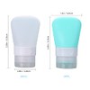 2 botellas de viaje de silicona, 1.3 onzas, a prueba