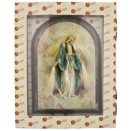 Devotional Wall Plaque with Gold Highlights (Our Lady of Grace)