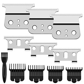 3 Pack T Outliner Blades for Andis T Outliner, Andis Gtx, T Outliner Replacement Blade Andis Gtx Replacement Blade (sliver steel T blade + sliver steel blade)