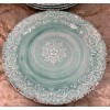 Cynthia Rowley Melamine Dinner Plates Blue Medallion Swirl Cynthia Rowley