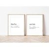 The Little Party Company Bathroom Double Pack A5 Toilet Prints