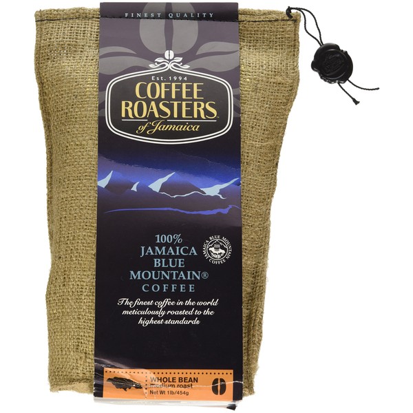 Coffee Roasters of Jamaica - 100% Jamaica Blue Mountain Coffee (16oz Whole Beans)