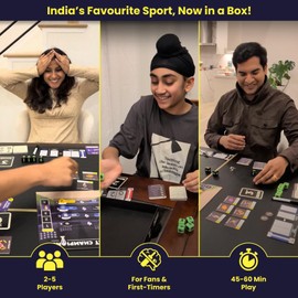 DESI BOARD GAMES Cricket Champions Boardgame | Light Strategy Dice Game | 2-5 Players