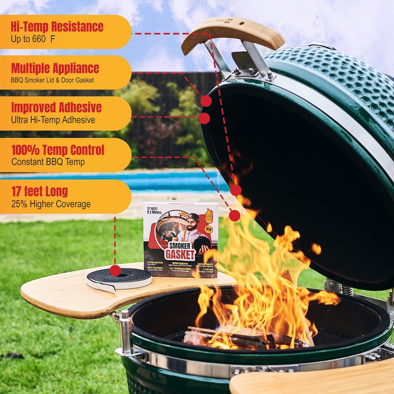 Smoker Chef Smoker Gasket – 0.6’’ Wide 0.2’’ Thick High