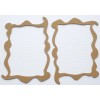 Unbranded {4} *WAVY TIPPED FRAME* Picture Frames Bare Chipboard Die