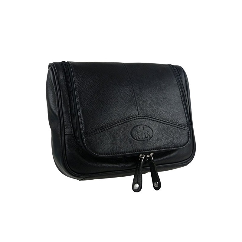 Rowallan of Scotland Men's Rowallan Vintage Leather Hanging Wash Bag