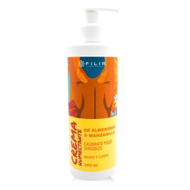 Crema Humectante de Almendras y Manzanilla | Hidratación Calmante Para Piel Sensible y Seca | Textura Suave y Absorción Rápida | 360 ml