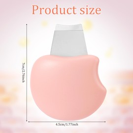 Skin Scrubber Face Spatula, Nose Pore Cleaner Scraper Blackhead Remover Tool Facial Spatula for Deep Cleansing, Exfoliating Skincare for Women Men (Pink)