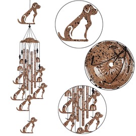 37" Dogs Wind Chimes for Garden,Home,Balcony,Yard,Outdoor Decor, Sympathy Wind Chimes, Wind Catcher, Dog Lovers Chimes,Blessing Wind Bell,Dog Decoration Gifts for Mom, Grandma, Family, Women, Friend
