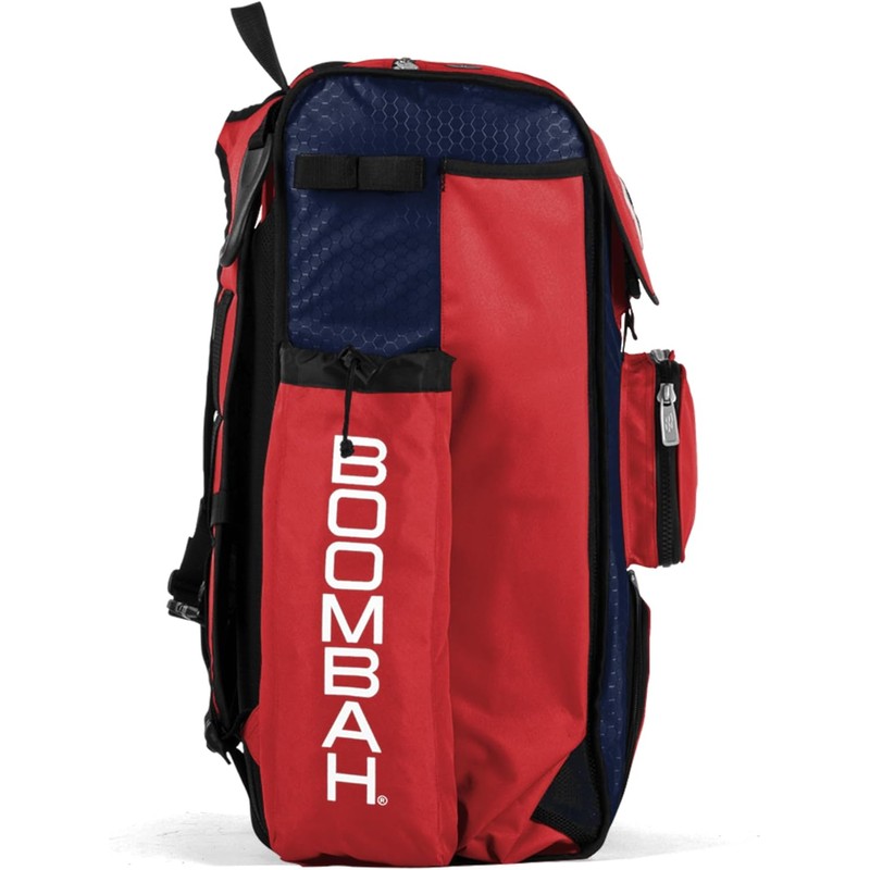 Boombah Catchers Superpack Bat Bag - BM-9024C23 Navy/Red - Holds