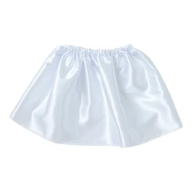 Artec 18575 Children's Costume, Skirt, Soft Satin Skirt, White