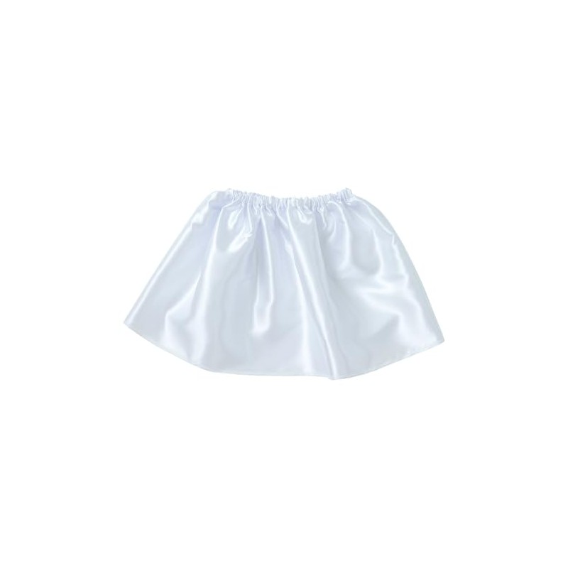 Artec 18575 Children's Costume, Skirt, Soft Satin Skirt, White