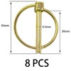 8 PCS Heavy Duty Lynch Spring Pin Assortment Kit,Round Linch
