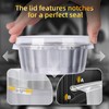 Beasea Ramekins 8 oz with Lids Disposable, 120 Pack 8