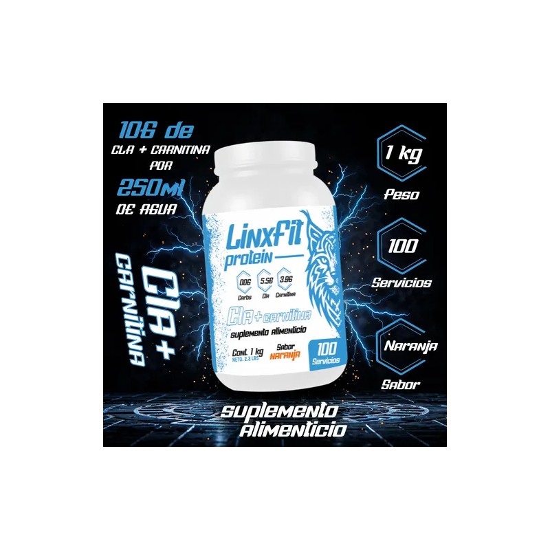 Cla Carnitina Linx Fit 1kg 100 Servicios Varios Sabores