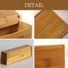 Uccellino Bamboo Chopstick Case Commercial Cutlery Case with Lid Chopstick