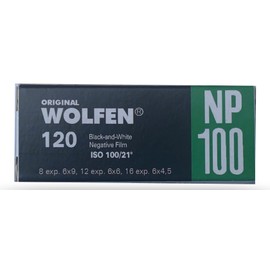 original WOLFEN (ORWO) NP100-120 Medium Format Film for 4.5 x 6, 6 x 6, 6 x 9, 6 x 12 Shots Black/White