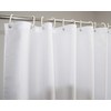 YISURE White Waffle Short Shower Curtain Fabric 70x65 for Bathroom,