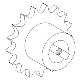 Horizontal Unloading Auger Counter Shaft Drive Sprocket Rice fits John Deere 9400 9410 9450 9500 9510 9550 9550 SH 9560 9560 STS 9600 9610 9650 9650 STS 9660 9660 STS 9760 STS 9860 STS CTS AH128074