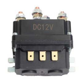 aikoolwer Solenoid Relay 12V 250A Winch Relay Solenoid Replacement Contactor 1500-10000lbs ATV UTV Thumb Truck Winch Control