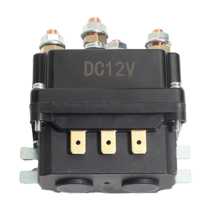 aikoolwer Solenoid Relay 12V 250A Winch Relay Solenoid Replacement Contactor