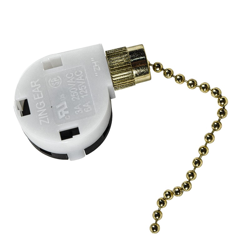 HQRP Ceiling Fan Pull Chain 3-Speed 4-Wire Control Switch Compatible