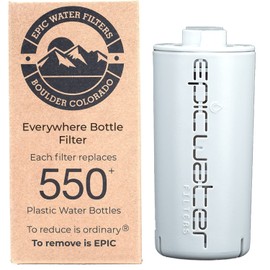 Epic Water Filters Everywhere Bottle Filter Complete Filter | 1-Pack | 75 Gallon Total Life | 3-4 month Supply | Compatible with all Epic Water Bottles | Replaces Everyday and Outdoor