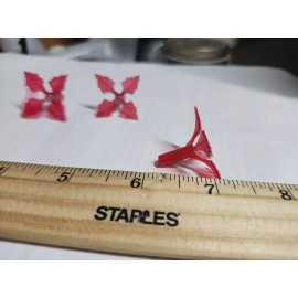 Unbranded 25 Holly - Medium Bulbs For Ceramic Christmas Tree Lights -red